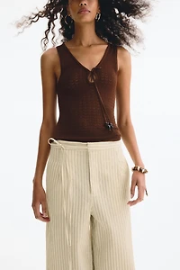 Tie-Detail Pants