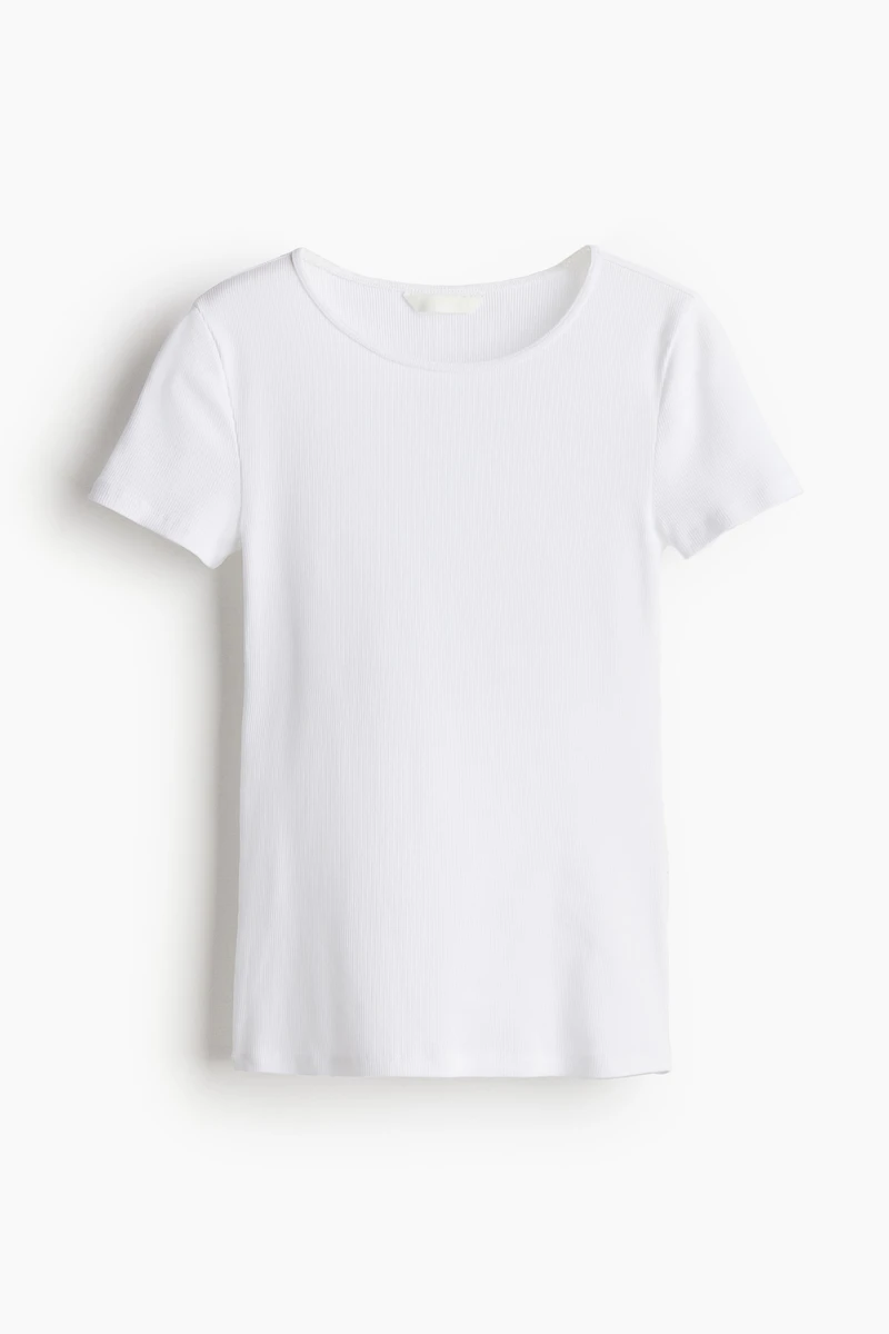 T-shirt côtelé