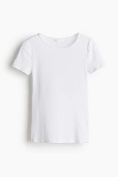 T-shirt côtelé