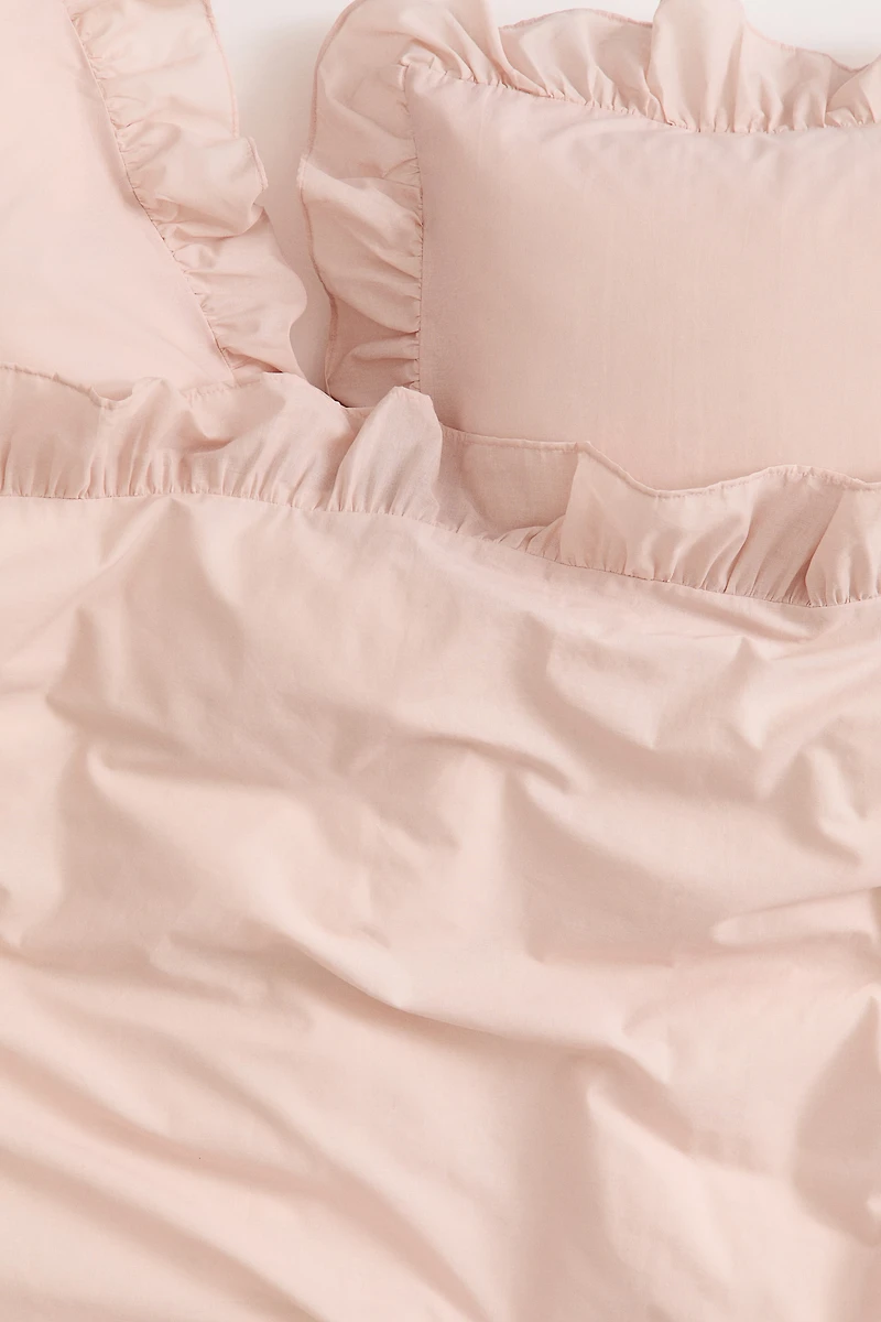 Flounced King/Queen Duvet Cover Set