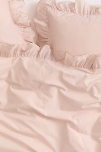 Flounced King/Queen Duvet Cover Set