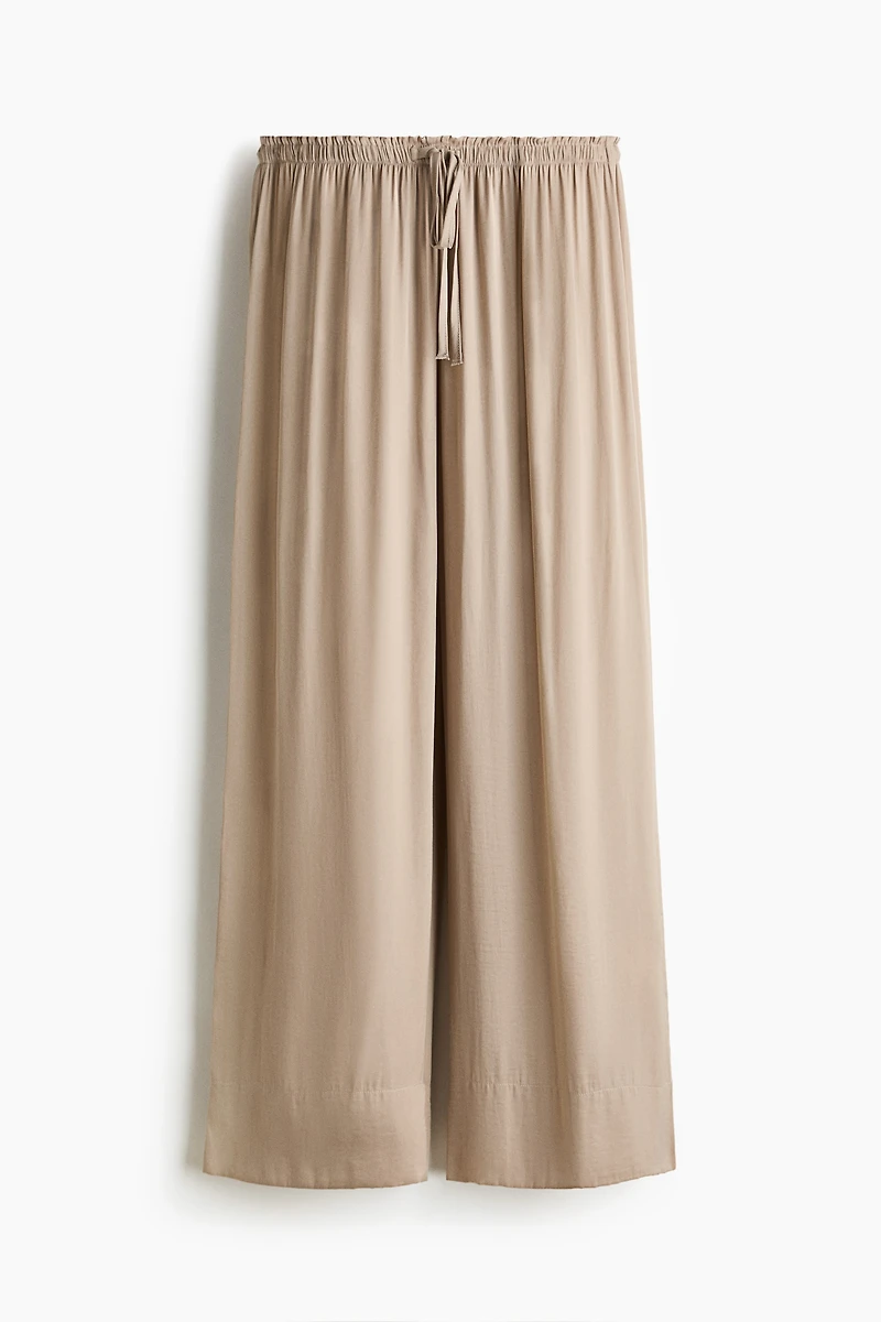 Pantalon large avec cordon de serrage