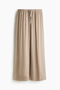 Pantalon large avec cordon de serrage