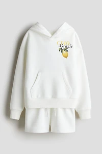 Ensemble 2 pièces avec kangourou et short