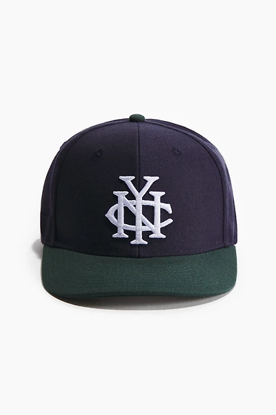 Cap with Embroidered Motif