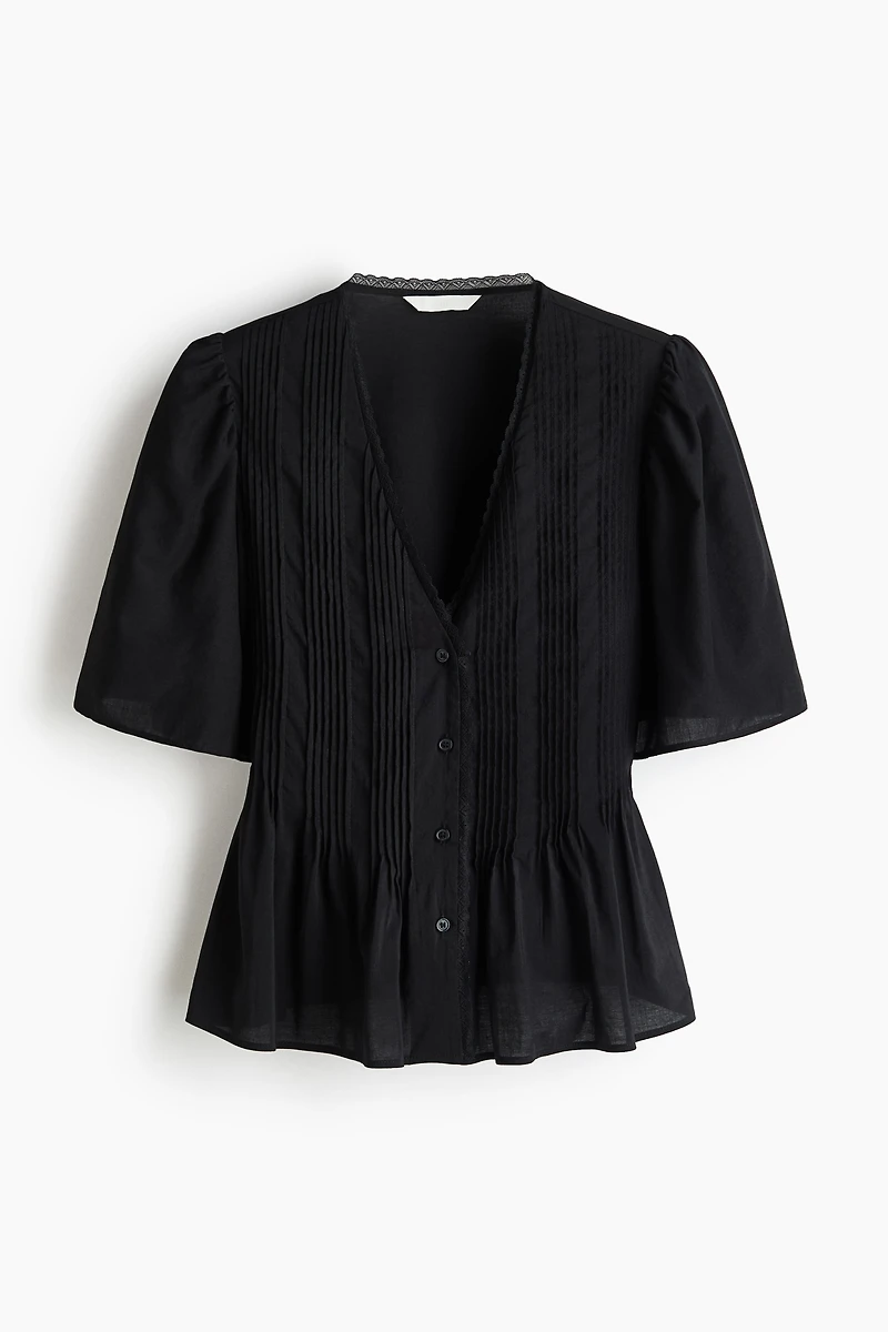 Blouse with Pintucks