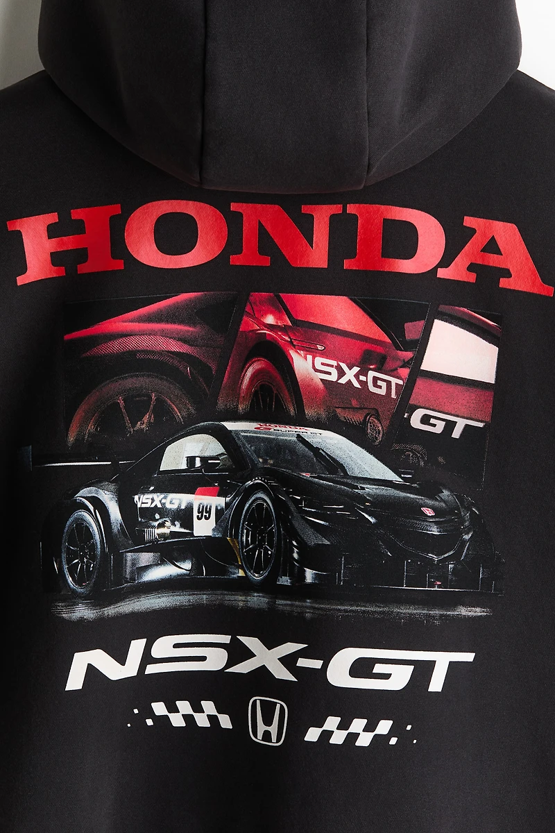 Oversized Printed Hoodie