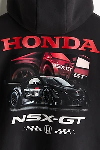 Oversized Printed Hoodie