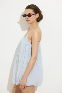 Bubble-hem strappy dress