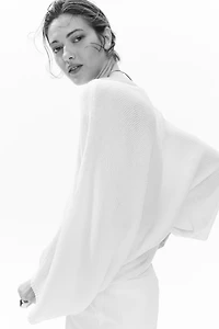 Batwing-Sleeved Sweater