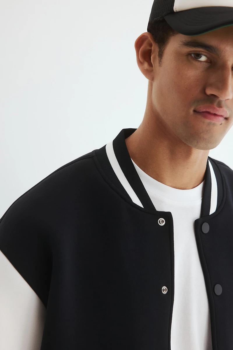 Loose-Fit Baseball Jacket