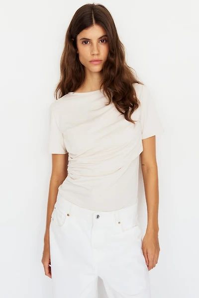 MAMA Haut d'allaitement à effet drapé