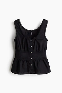 Sleeveless Peplum Top