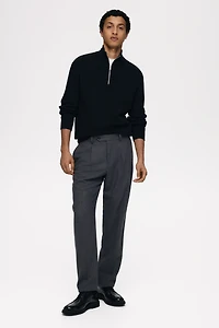 Regular-Fit Wool-Blend Suit Pants