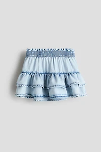 Tiered Denim Skirt