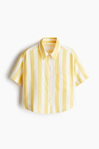 Linen-Blend Shirt