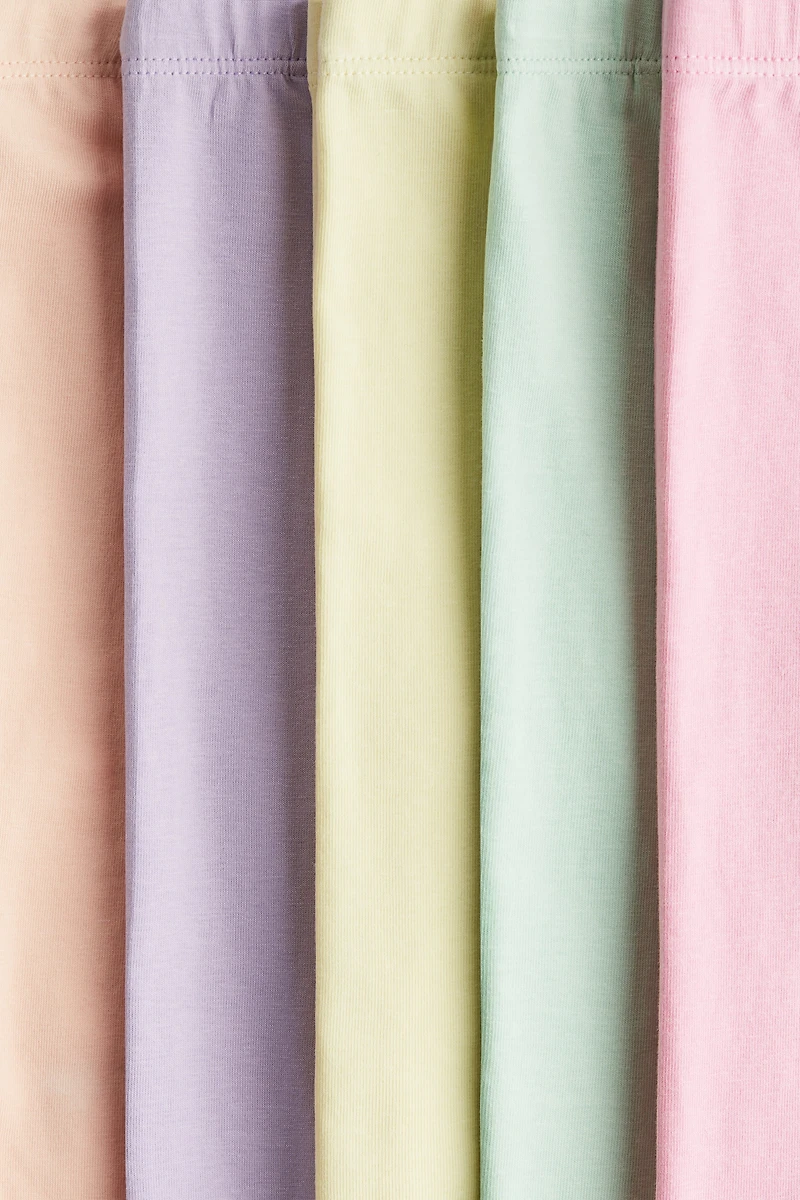 5-pack Cotton Capri Leggings