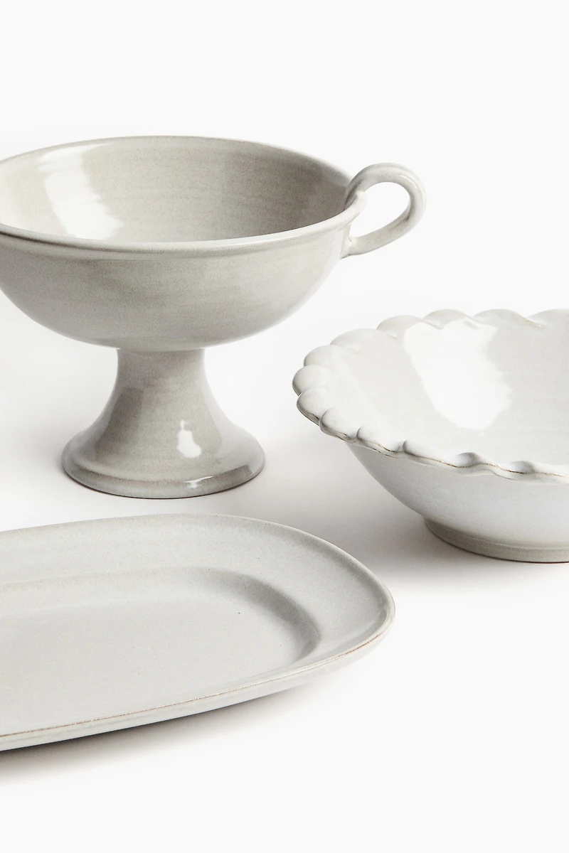 Reactive-Glaze Serving Bowl