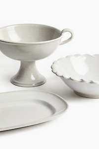 Reactive-Glaze Serving Bowl