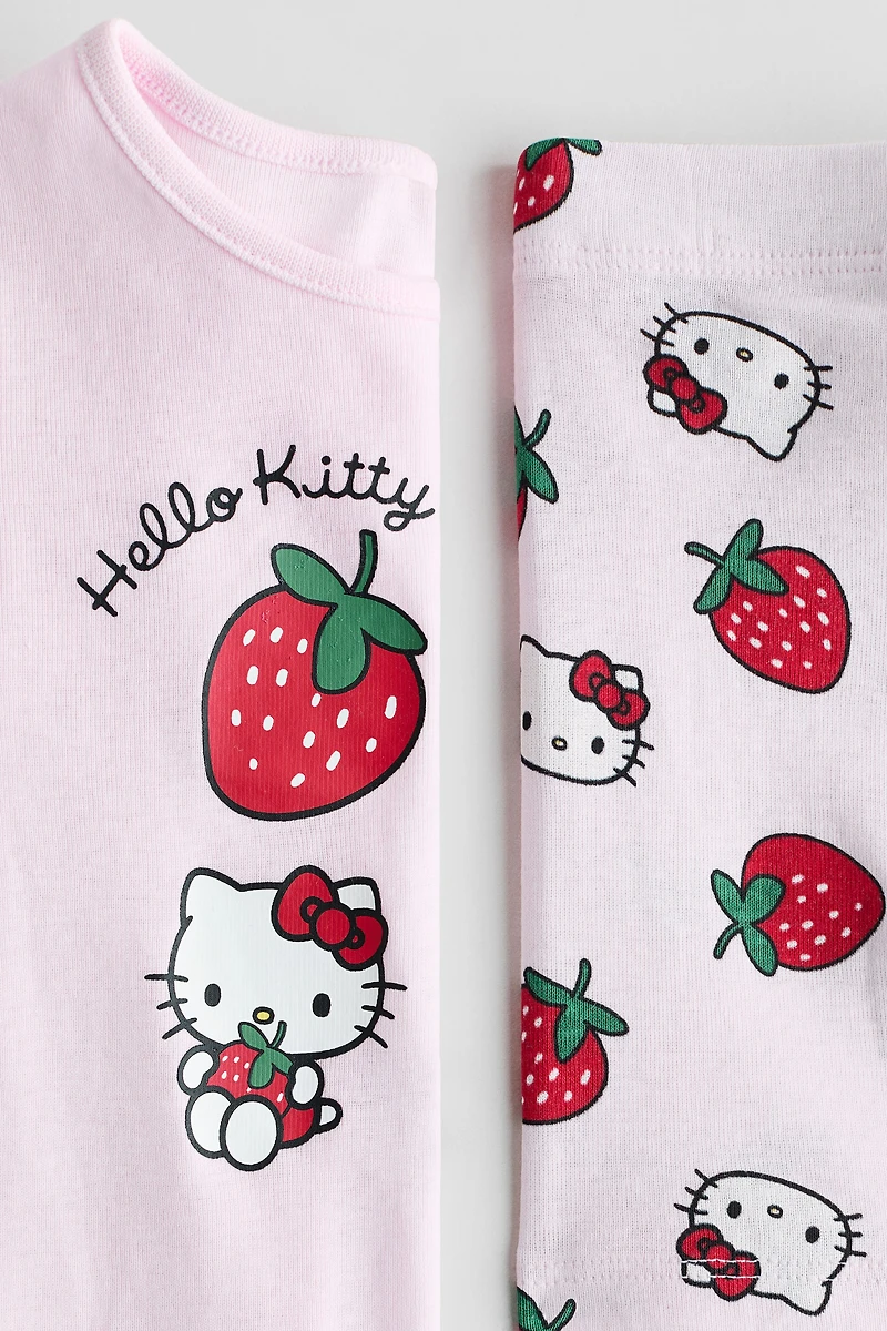 Snug Fit Printed Jersey Pajamas