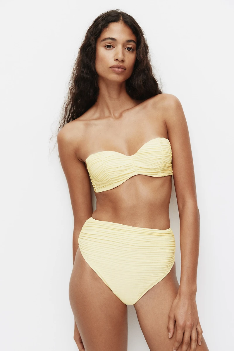 High Waist Cheeky Bikini Bottoms