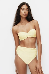 High Waist Cheeky Bikini Bottoms