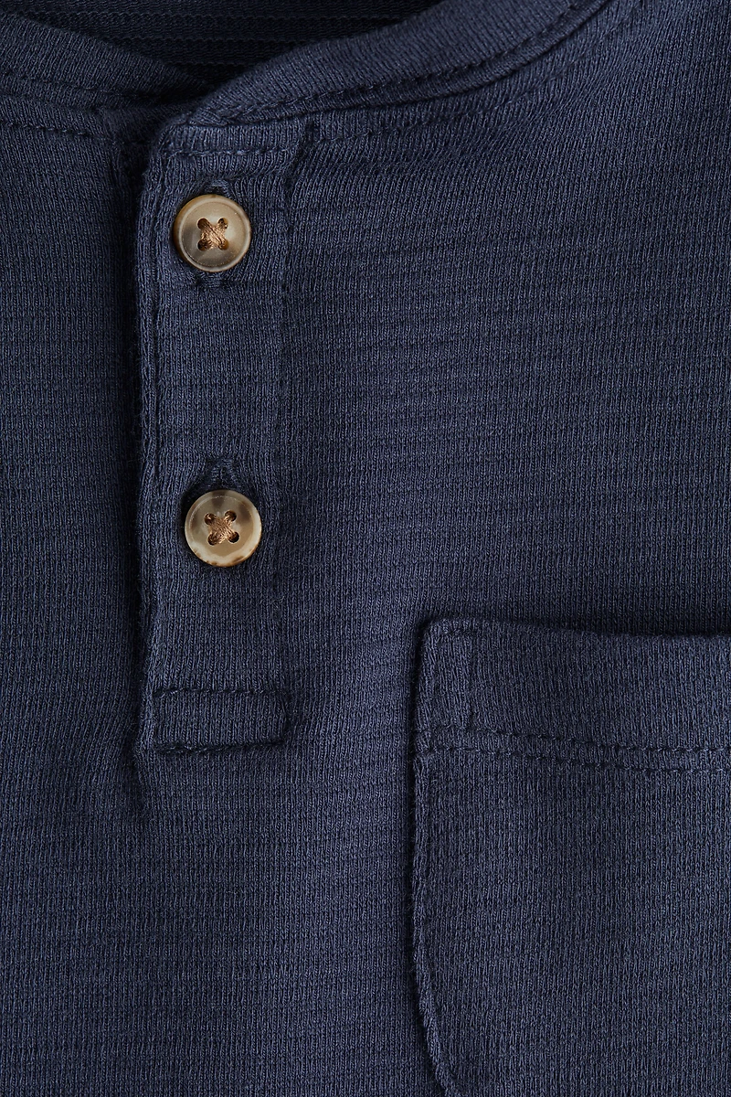 Cotton Henley Shirt