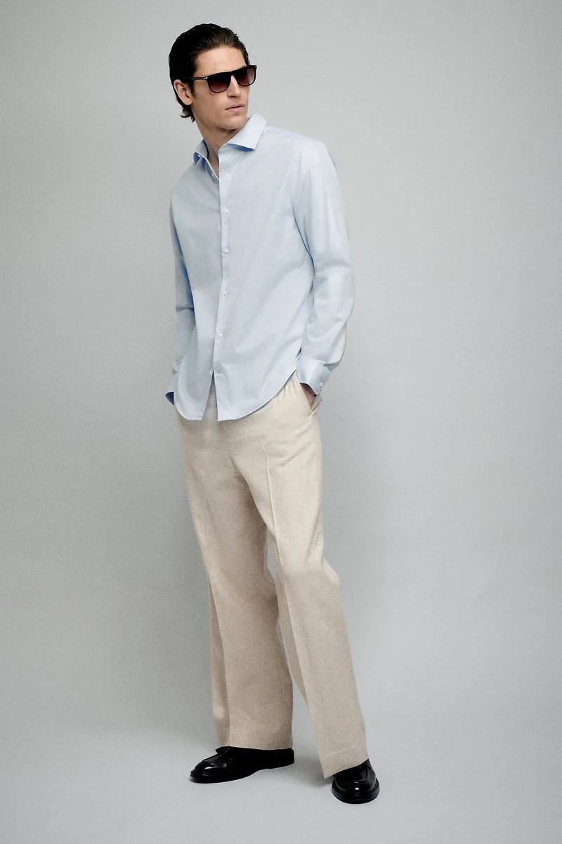 Slim-Fit Cotton Shirt
