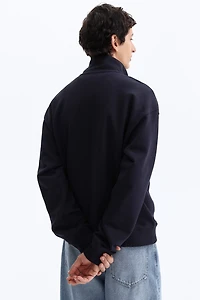 Relaxed-Fit Half-Zip Sweatshirt