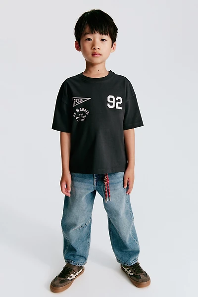 Loose-Fit Barrel-Leg Jeans