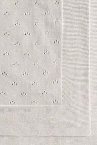 Cotton Pointelle Baby Blanket