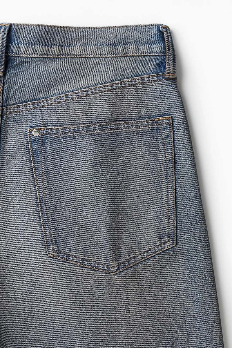 Jean large à taille haute