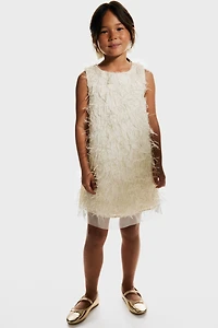 Robe à franges scintillantes