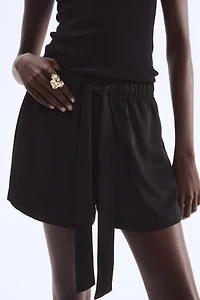 Twill Drawstring Shorts