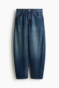 Barrel-Leg Regular-Waist Jeans
