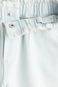 Short droit en denim