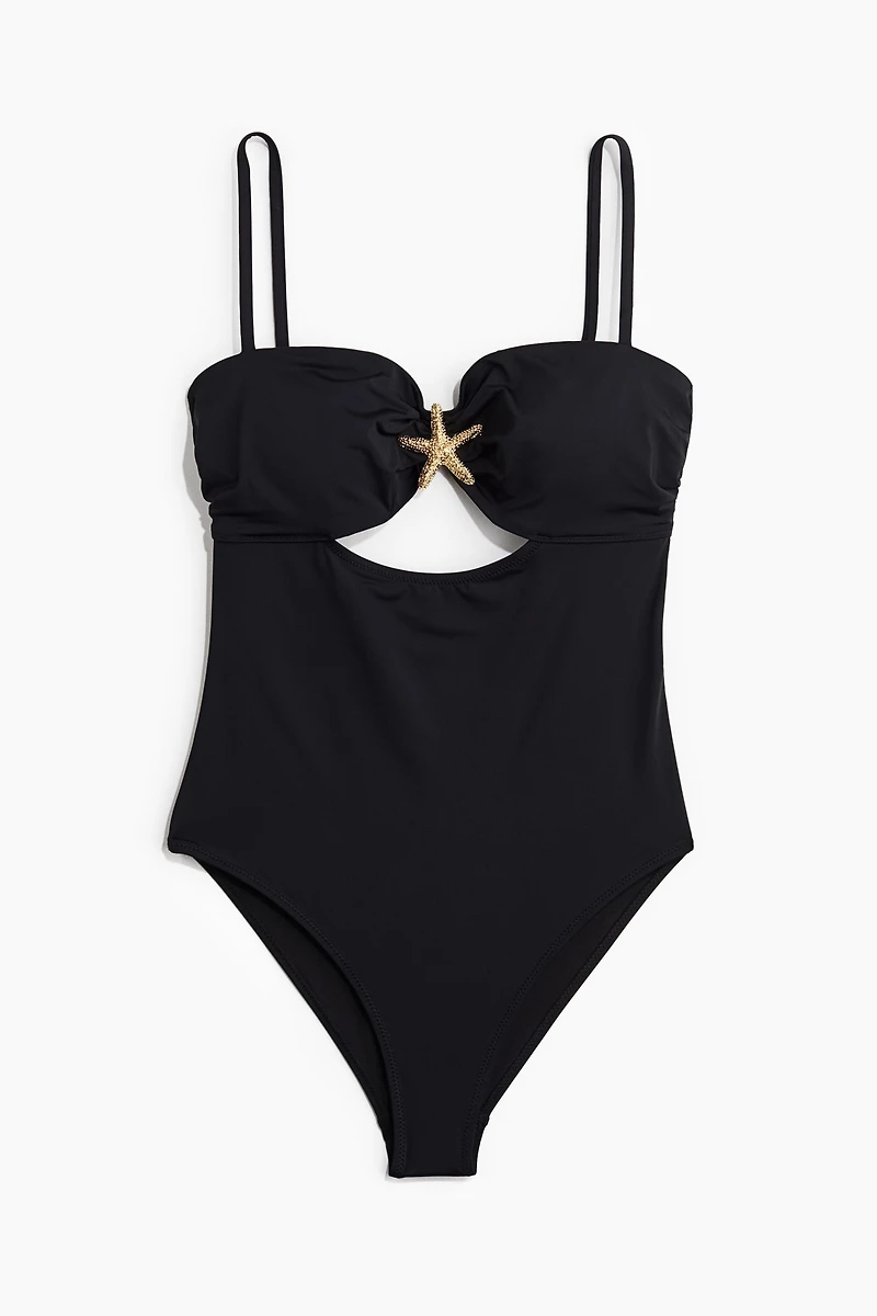 Starfish-Detail Padded-Cup Swimsuit