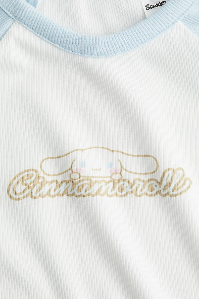 Printed Jersey Top