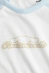 Printed Jersey Top