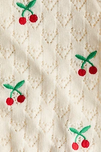 Embroidery-detail cardigan