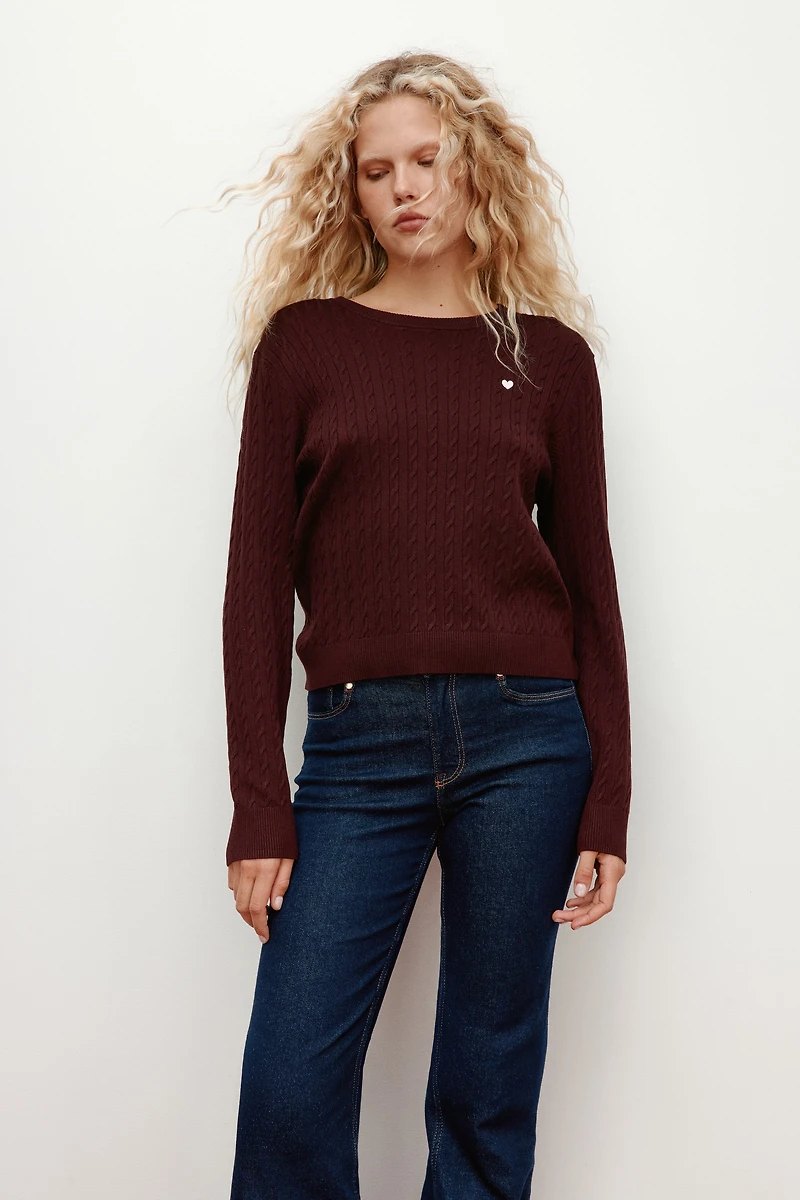 Cable-Knit Sweater