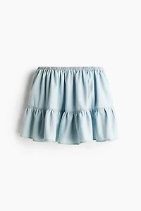 Flounced Mini Skirt