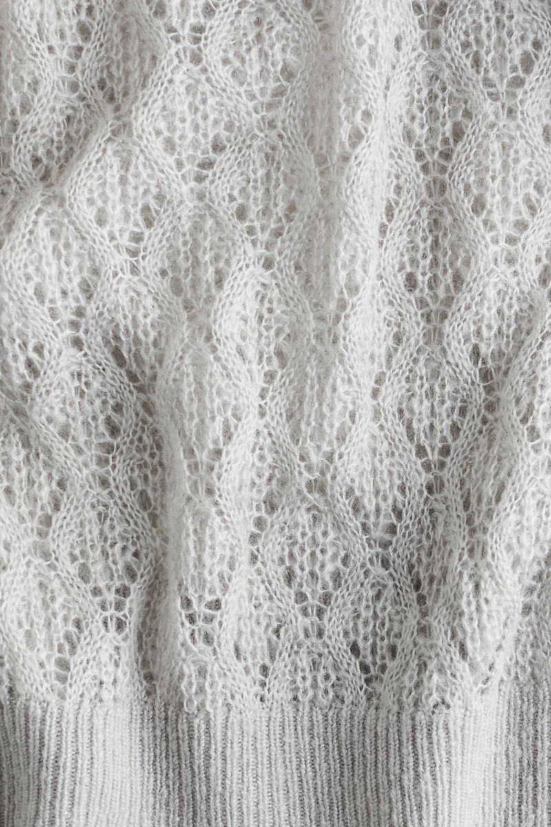 Pointelle-Knit Sweater
