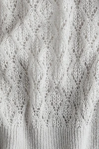Pointelle-Knit Sweater