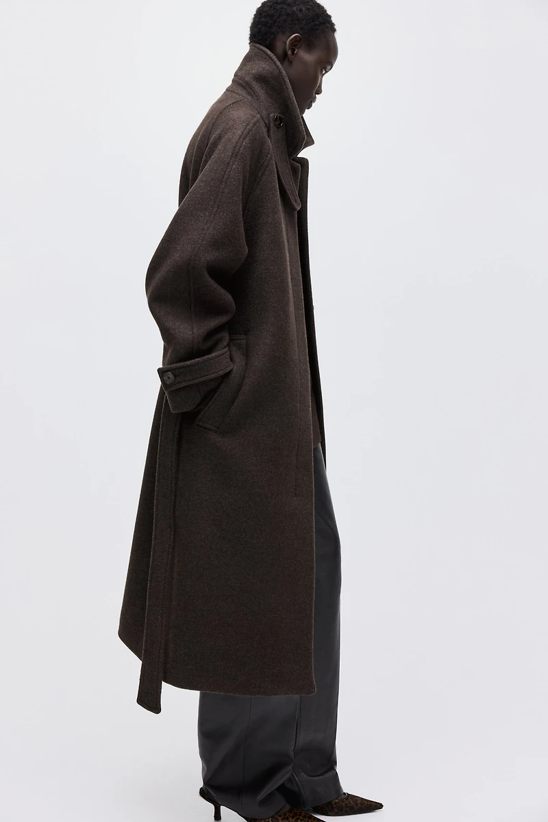 Oversized Wool-Blend Coat