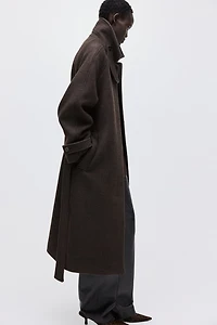 Oversized Wool-Blend Coat