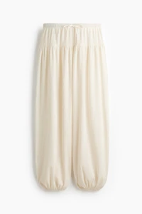 Crinkled balloon trousers