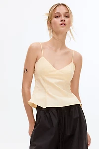 Peplum strappy top
