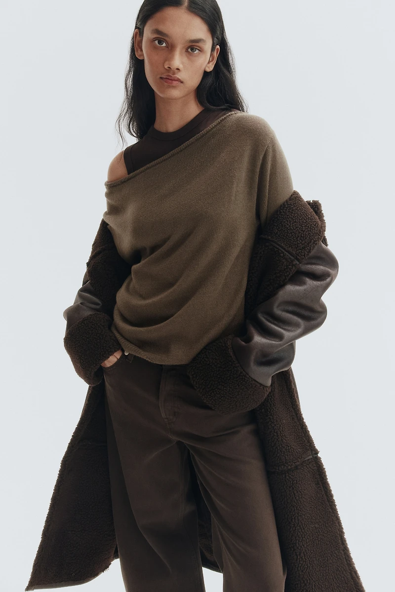 Off-the-Shoulder Sweater