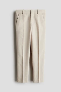 Linen-Blend Suit Pants